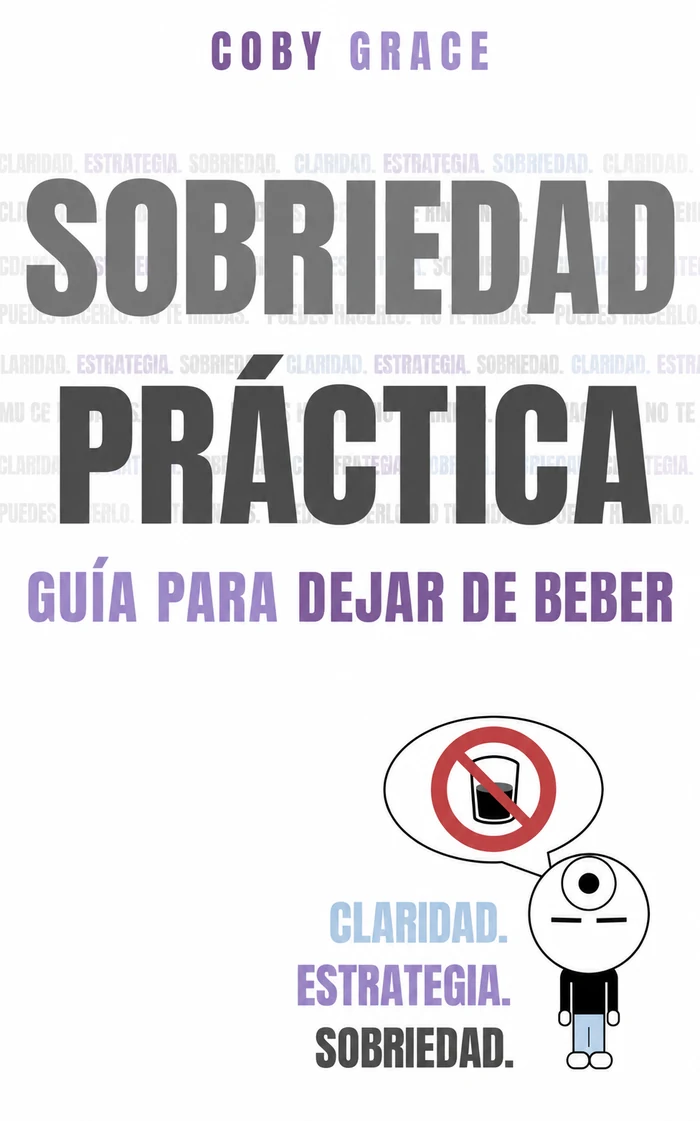 Portada de Sobriedad práctica: Guía para dejar de beber, de Coby Grace.